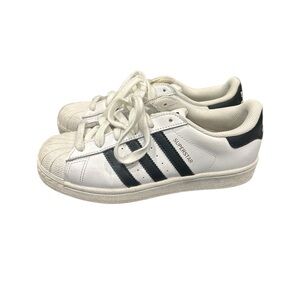 adidas White and Black Superstar Sneakers